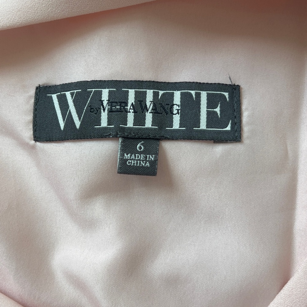 White by Vera Wang Soft Pink Fabric - Picture 4 of 6